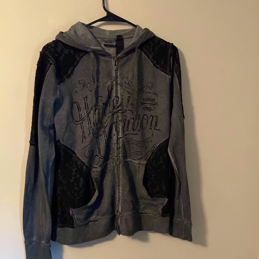 Harley Davidson Sweatshirt with Lace M